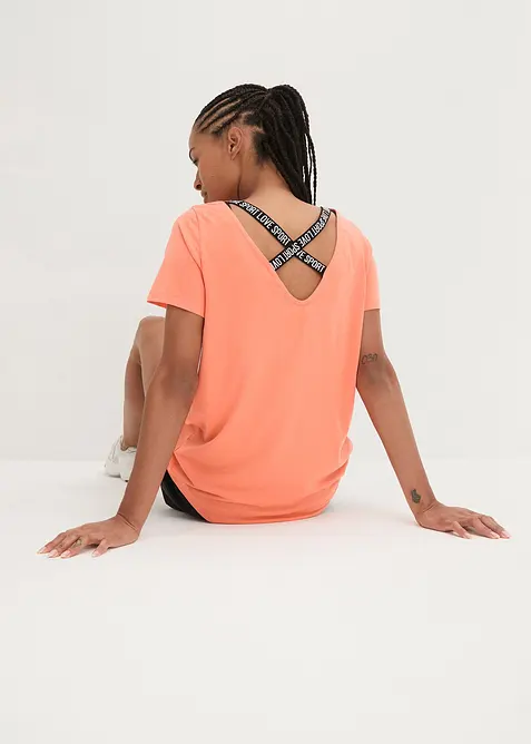 L&aring;ng sporttopp med ryggringning, bonprix