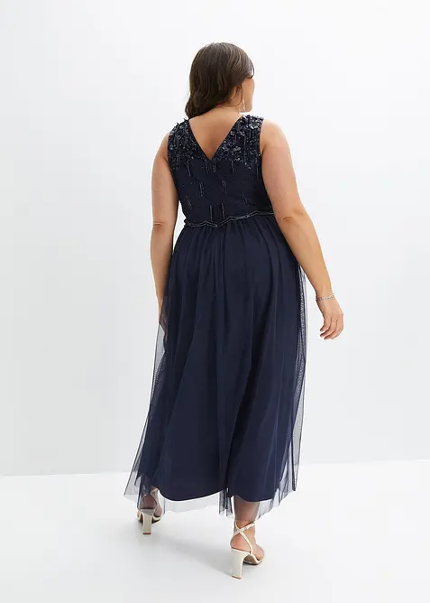 Maxikl&auml;nning med paljettbroderi, bonprix