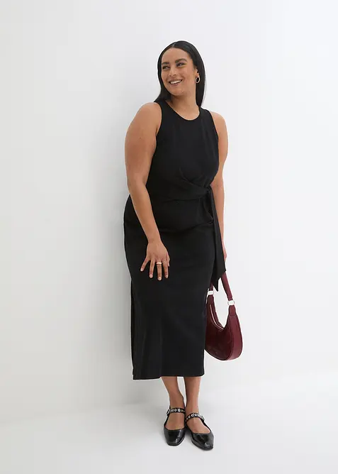 Jerseykl&auml;nning med knut, bonprix