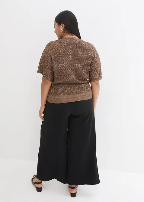 H&aring;lm&ouml;nstrad tr&ouml;ja med 2-i-1-look, bonprix