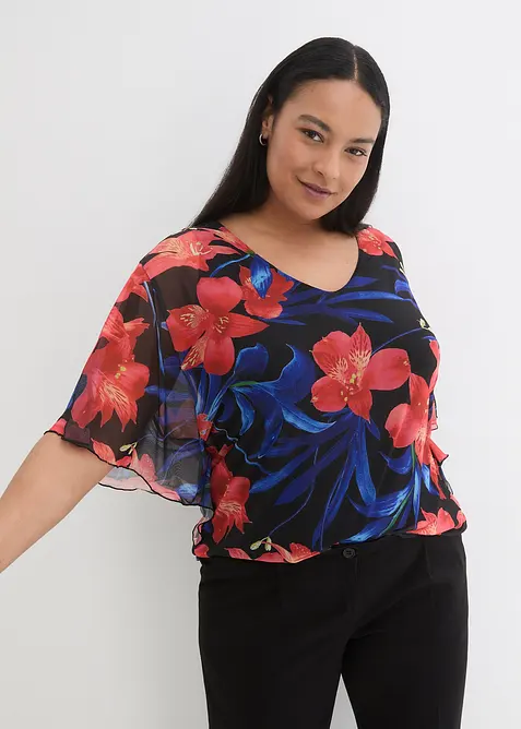 Tunika i mesh, bonprix