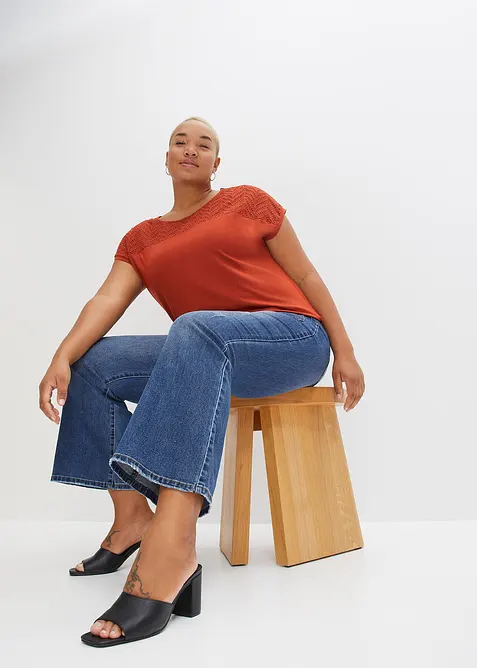 Topp i mjuk viskos, bonprix