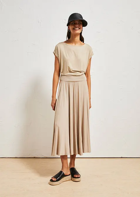 Jerseykjol av viskos med mjukt fall, bonprix