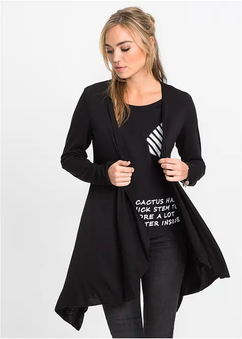 Cardigan i viskosmix, bonprix