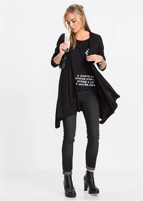 Cardigan i viskosmix, bonprix