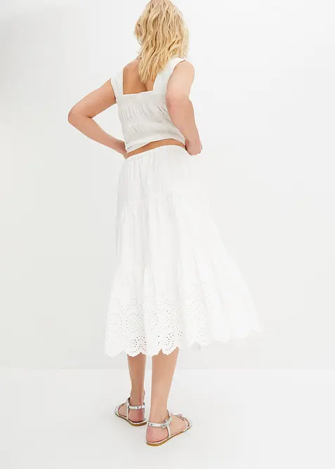 V&aring;dkjol med h&aring;lbroderi, bonprix