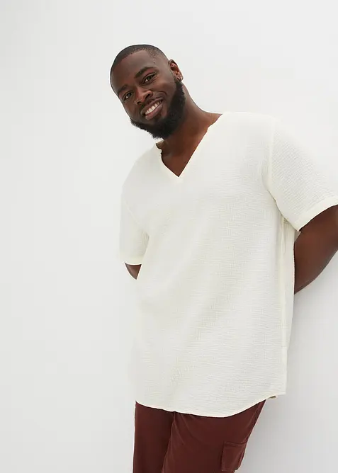 Kort&auml;rmad muslinskjorta, bonprix