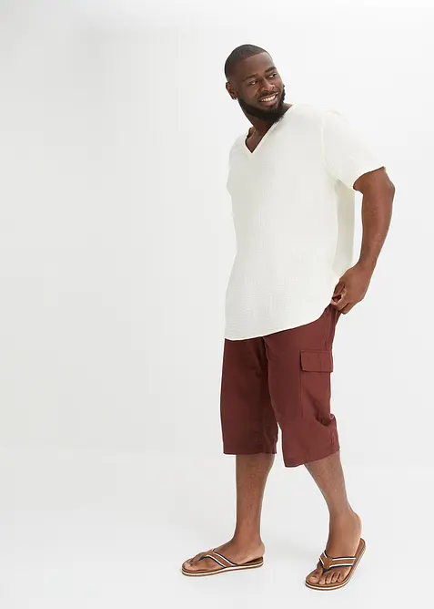 Kort&auml;rmad muslinskjorta, bonprix