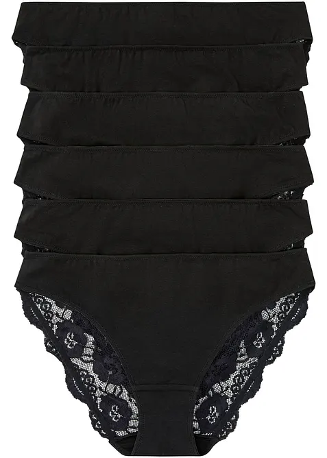 Trosa med spets (6-pack), bonprix