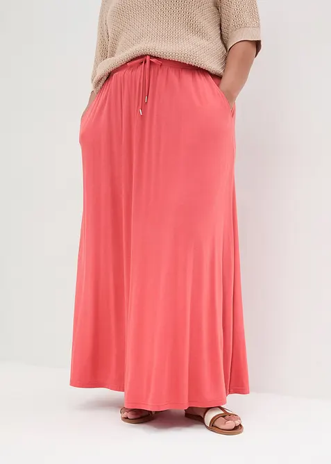 Jerseykjol av viskosmix, bonprix