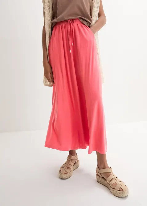 Jerseykjol av viskosmix, bonprix