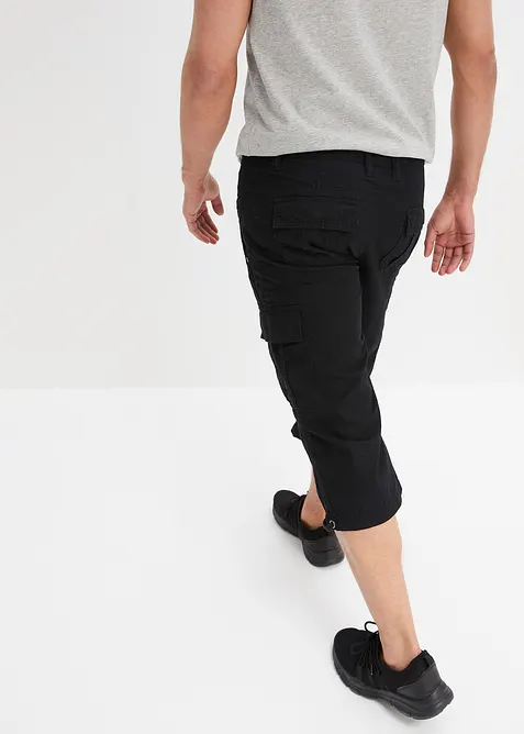 L&aring;nga cargoshorts av ren bomull, normal passform, bonprix