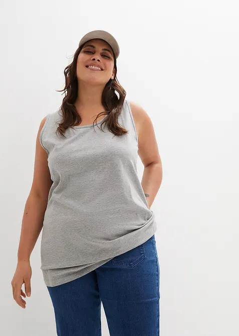 Långt linne (2-pack), bonprix