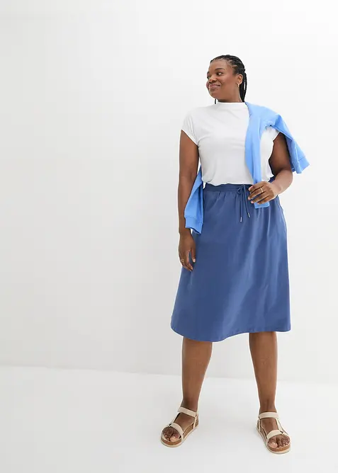 Jerseykjol av bomullsmix, bonprix