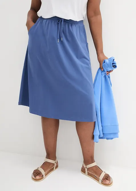 Jerseykjol av bomullsmix, bonprix