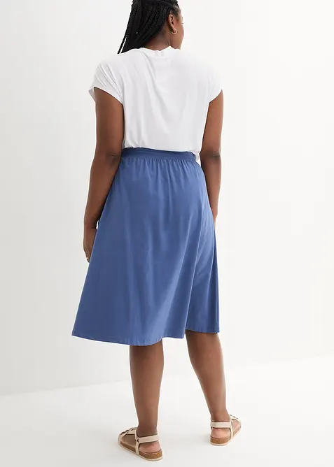 Jerseykjol av bomullsmix, bonprix