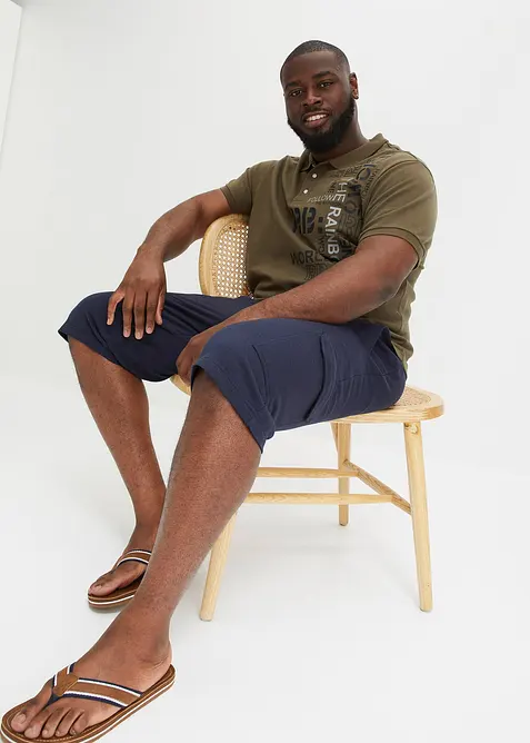 Trik&aring;bermudas med cargofickor i ren bomull, bonprix