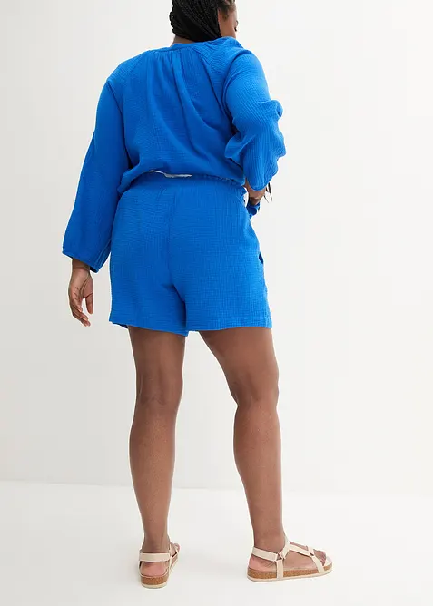 Muslinshorts i bomull, bonprix