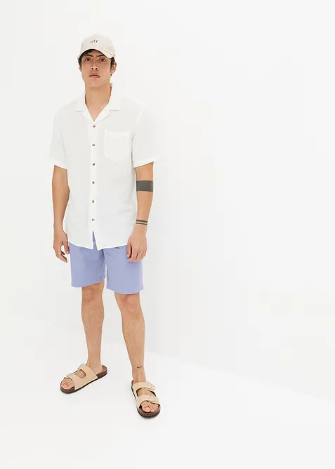 Kortärmad muslinskjorta, bonprix