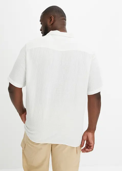 Kortärmad muslinskjorta, bonprix