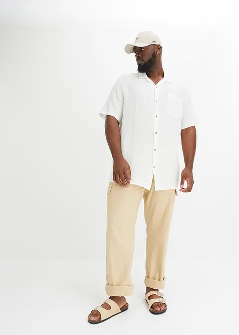 Kortärmad muslinskjorta, bonprix