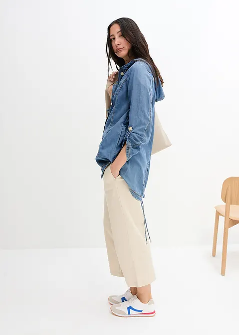 Skjortjacka med svalkande linne, bonprix