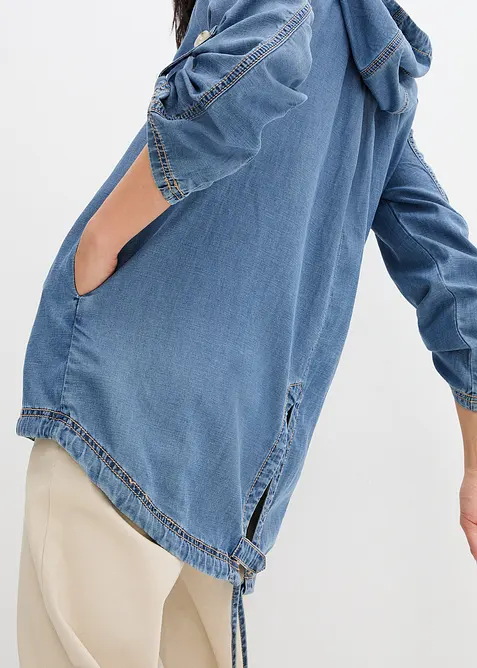 Skjortjacka med svalkande linne, bonprix