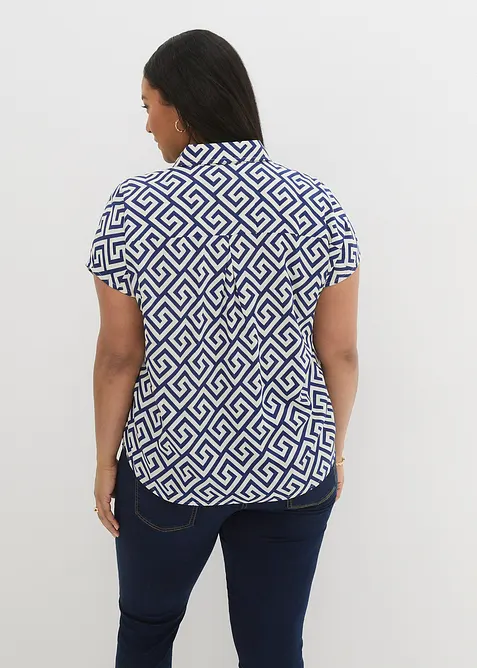 Blus av viskos med vackert fall, bonprix