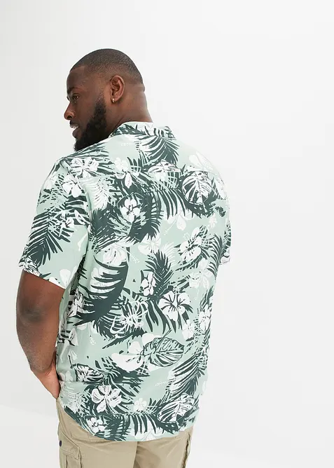 Kort&auml;rmad viskosskjorta, bonprix