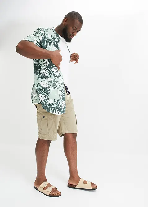 Kort&auml;rmad viskosskjorta, bonprix