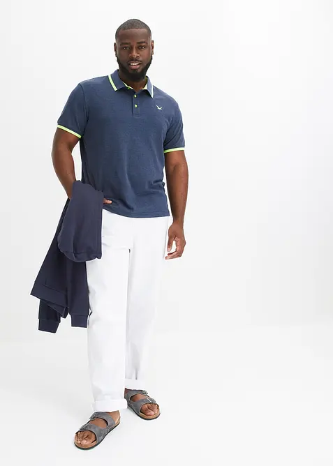 Pikétröja i bomullsmix, bonprix