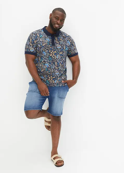 Pikétröja i ekologisk bomull, kortärmad, bonprix