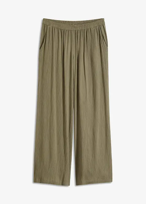 Palazzobyxa av mjuk viskos, bonprix