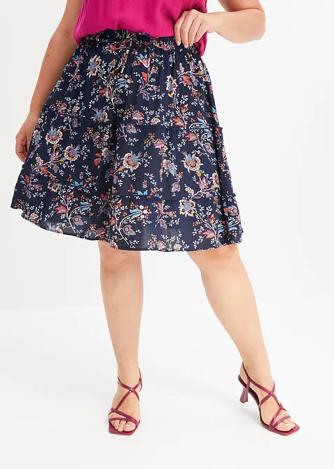 Minikjol i följsam viskos, bonprix