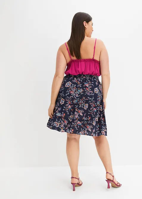 Minikjol i följsam viskos, bonprix