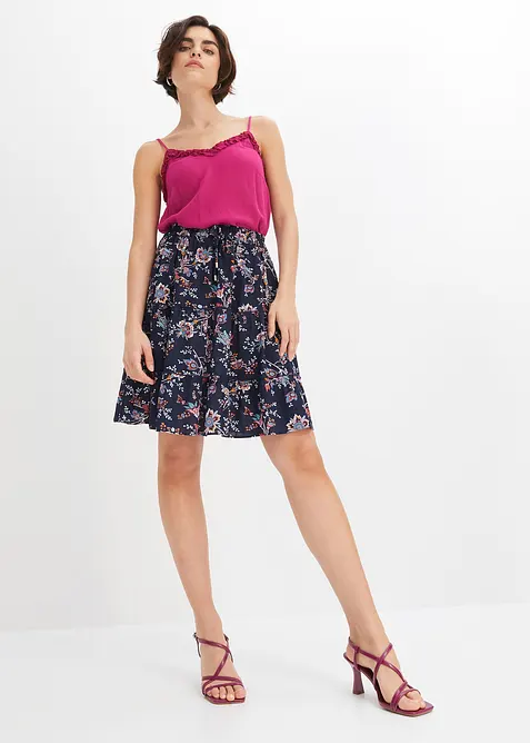 Minikjol i följsam viskos, bonprix