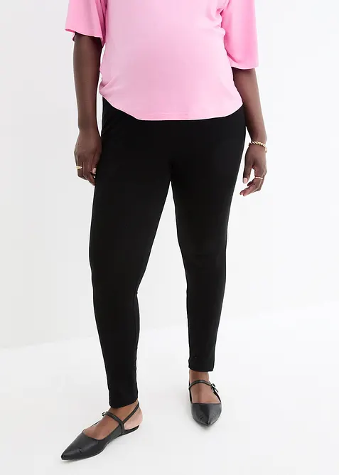 Mammaleggings av ekologisk bomull (2-pack), bonprix