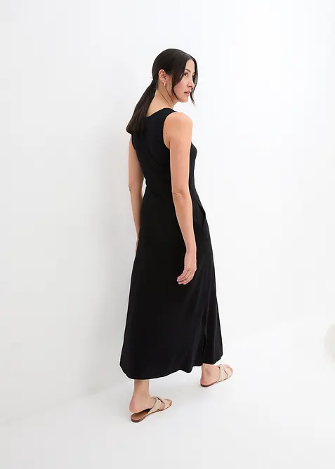 Maxiklänning i jersey av bomull och viskos, bonprix