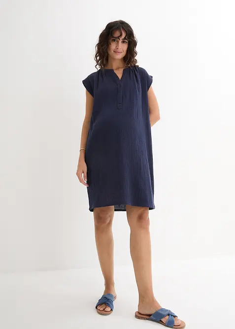 Mamma-/amningsklänning i bomullsmuslin, bonprix