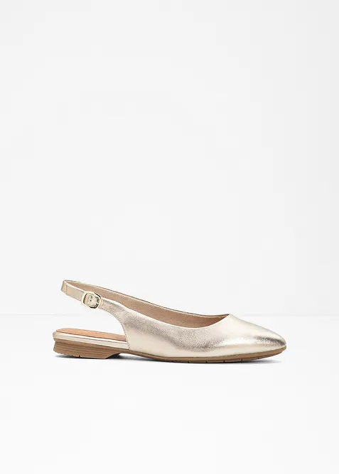 Ballerinaskor med slingback och bekv&auml;m vidd fr&aring;n Jana, Jana