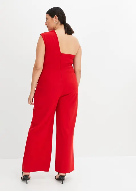 Jumpsuit i kräpp med struktur, bonprix