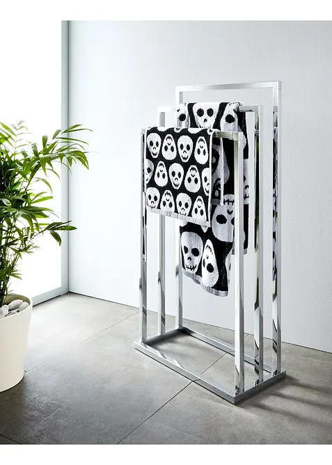 Handduk med dödskallar, bonprix