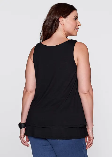 Viskoslinne med lager-p&aring;-lager-look, bonprix