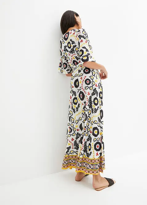 Jerseyklänning med knytband, bonprix