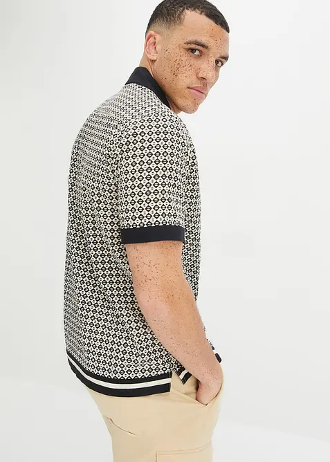 Kort&auml;rmad linneskjorta, bonprix