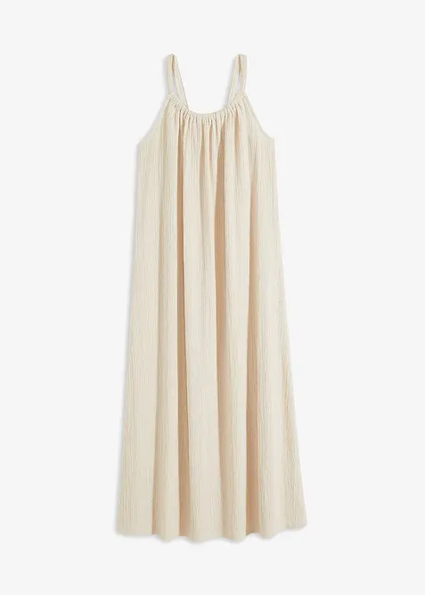 Klänning med smala axelband, bonprix