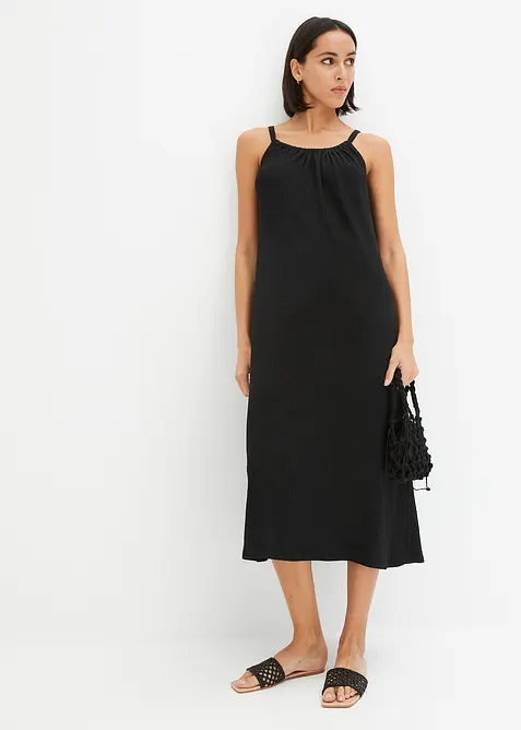 Kl&auml;nning med smala axelband, bonprix