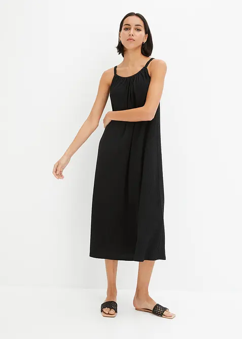 Kl&auml;nning med smala axelband, bonprix