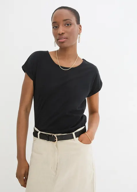 Topp med sidenandel, bonprix