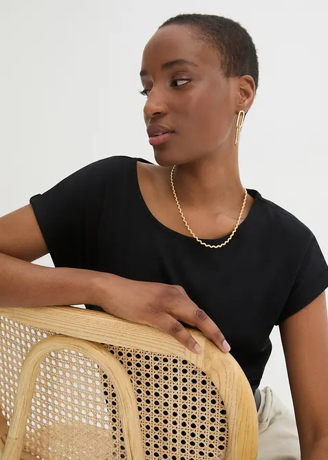 Topp med sidenandel, bonprix